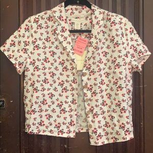Floral button down